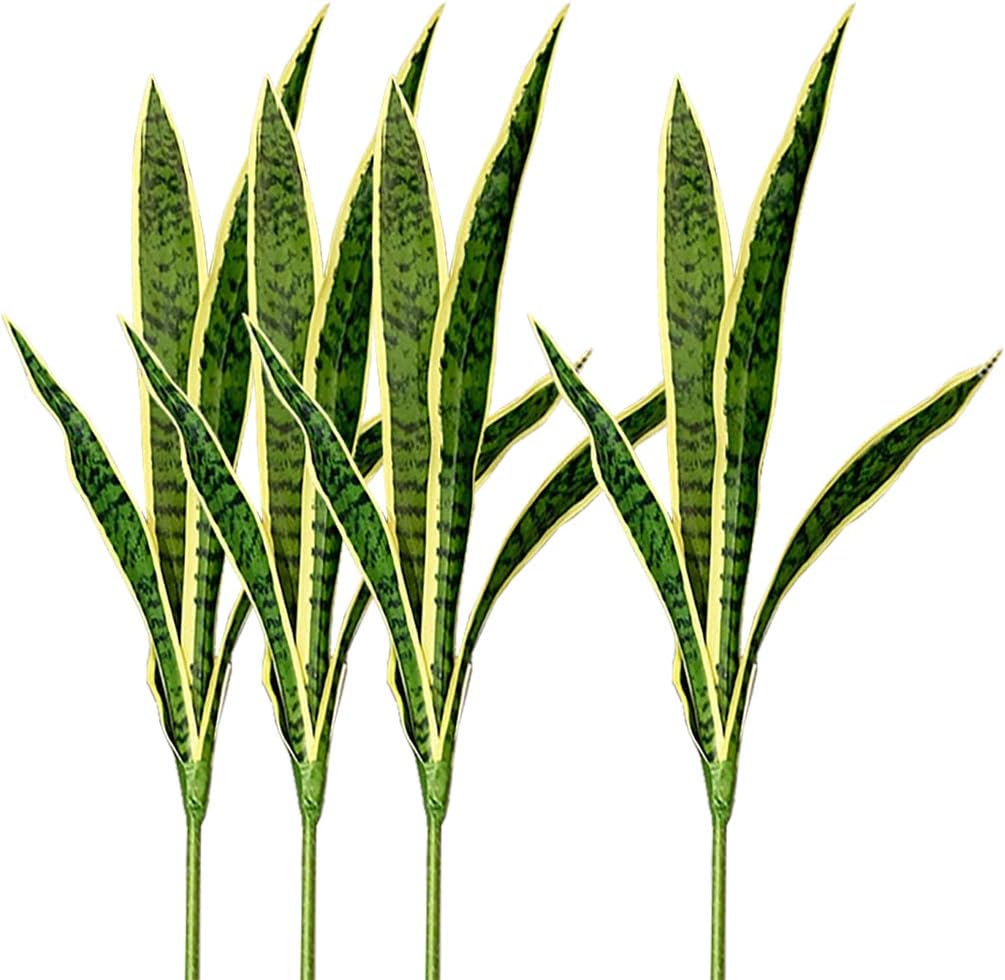 Snake Plant - 4 pçs falso cobra artificial falso