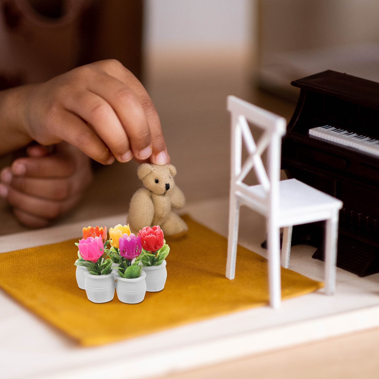 Plant Pot - 5 unidades de plantas artificiais em