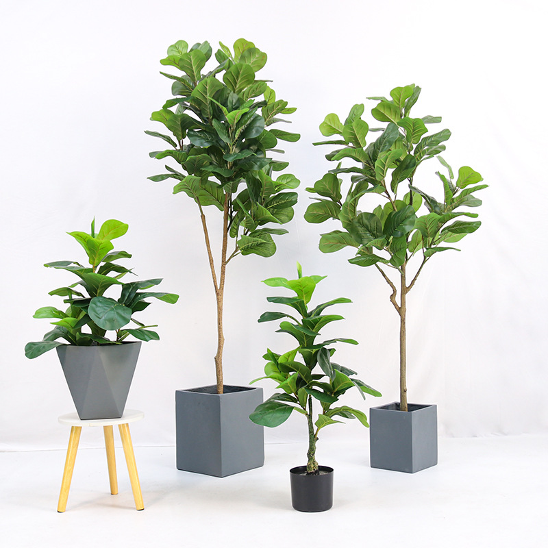 Planta artificial em vaso de p - Fiddle Leaf Fig avaliação e preço