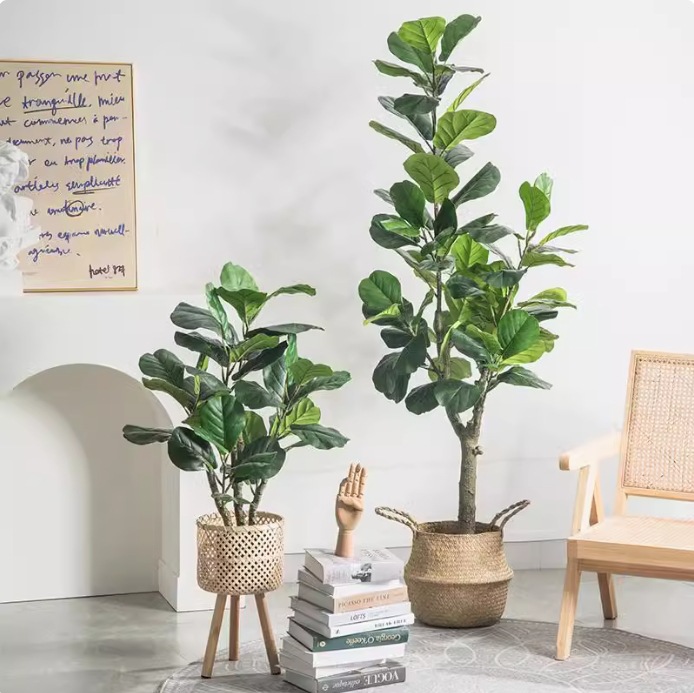 Planta artificial em vaso de p - Fiddle Leaf Fig avaliação e preço