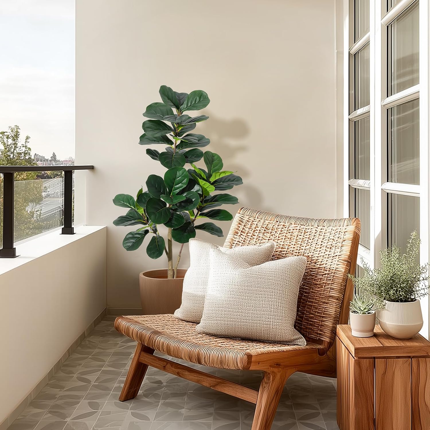 Árvore artificial de figueira- - Fiddle Leaf Fig avaliação e preço