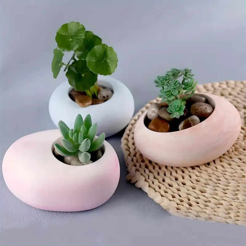 Molde de silicone de resina de - Terracotta Pot avaliação e preço