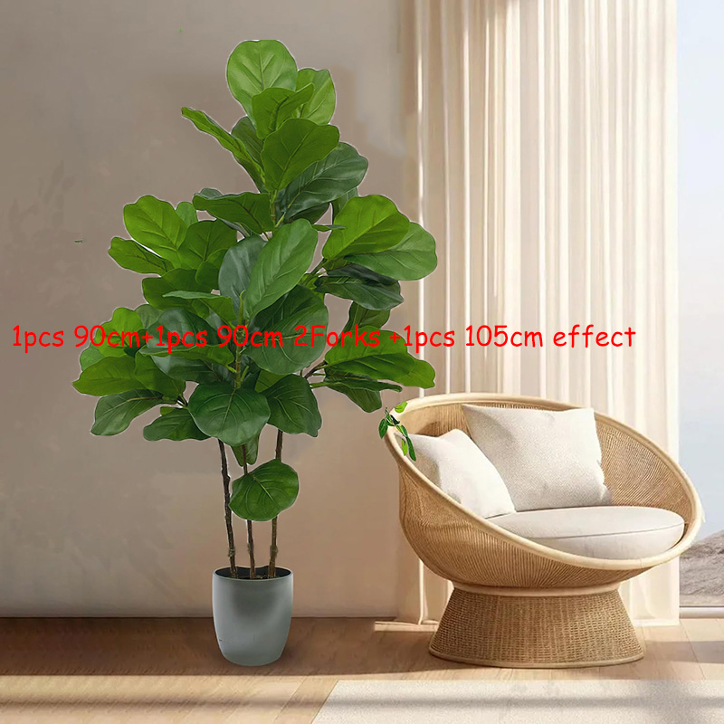 23-41in artificial ficus árvor - Fiddle Leaf Fig avaliação e preço