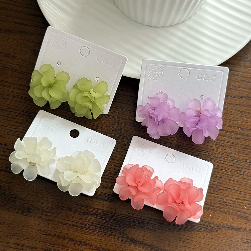 Brincos coreanos com flores do - Plant Support Stake avaliação e preço